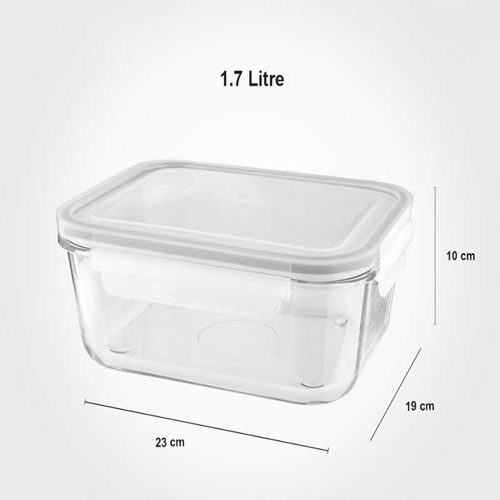 ست ظرف شیشه ای مستطیل لیمون 1806