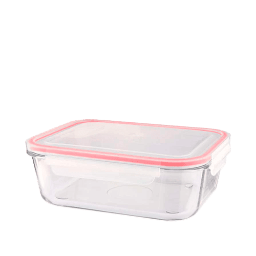 ظرف شیشه ای مستطیل 850 میلی لیتر لیمون 1802