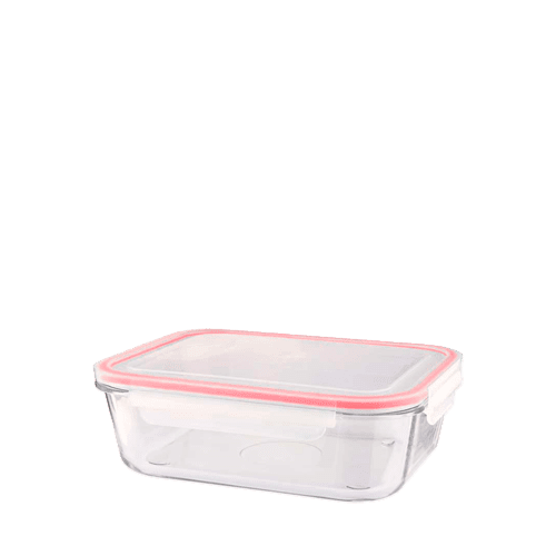 ظرف شیشه ای مستطیل 400 میلی لیتر لیمون 1804