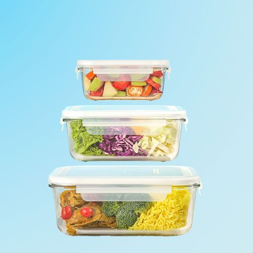 ست ظرف شیشه ای مستطیل لیمون 1806