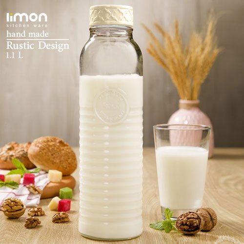 بطری آب روستیک بلند لیمون 1886