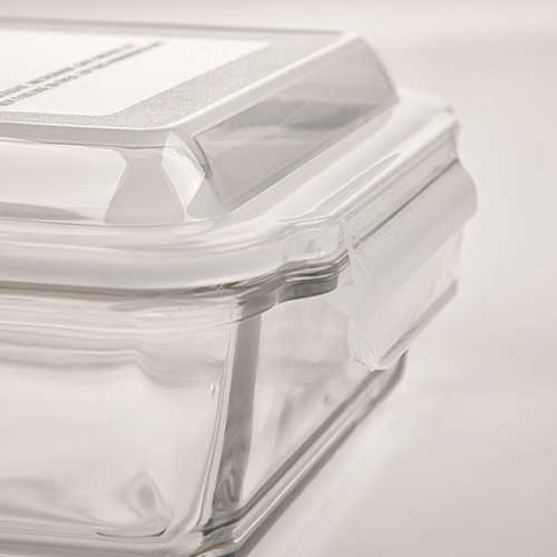ظرف شیشه ای مستطیل 1.4 لیتر لیمون 2050