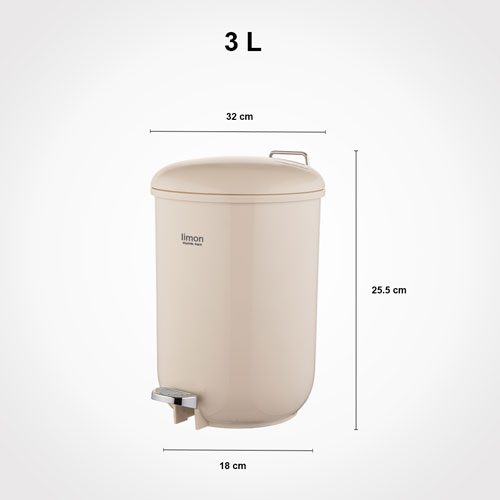 سطل گرد 3 لیتری لیمون 1864