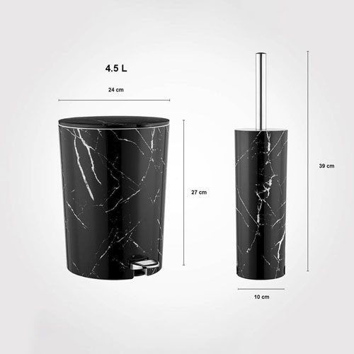 سطل و فرچه سرویس بهداشتی ماربل لیمون 1909