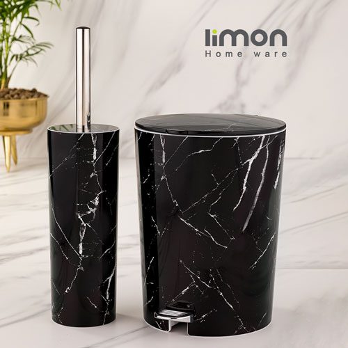 سطل و فرچه سرویس بهداشتی ماربل لیمون 1909