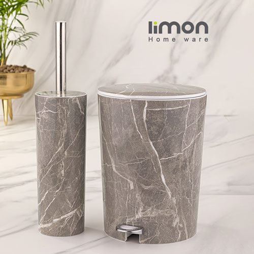 سطل و فرچه سرویس بهداشتی ماربل لیمون 1909