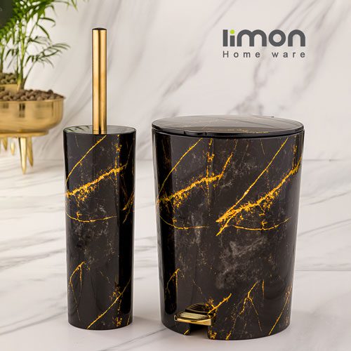 سطل و فرچه سرویس بهداشتی ماربل لیمون 1909