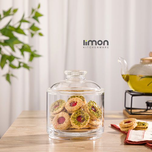 ظرف شکلات خوری یک طبقه اکرلیک لیمون 2093