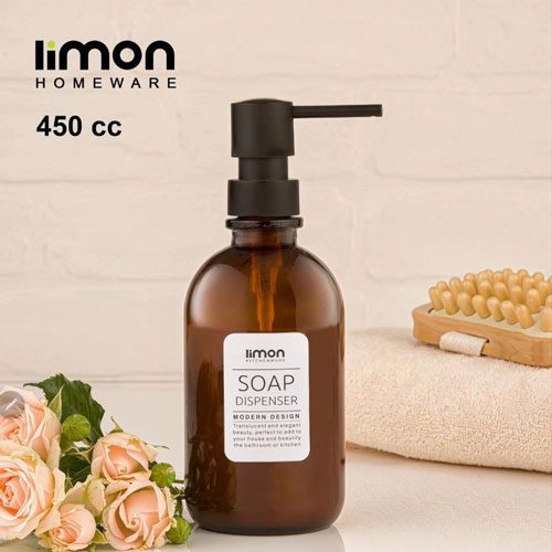 جامایعی گرد شیشه ای قهوه ای لیمون کد 2112