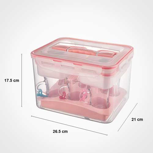 سرویس چای و صبحانه خوری 6 نفره مسافرتی لیمون 430