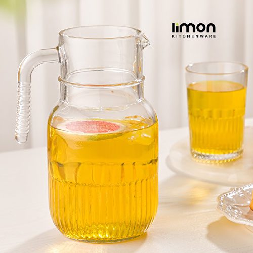 پارچ شیشه ای شیاردار 1.5L لیمون 2299