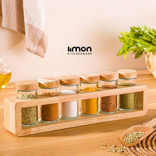 ست ادویه چوبی لیمون
